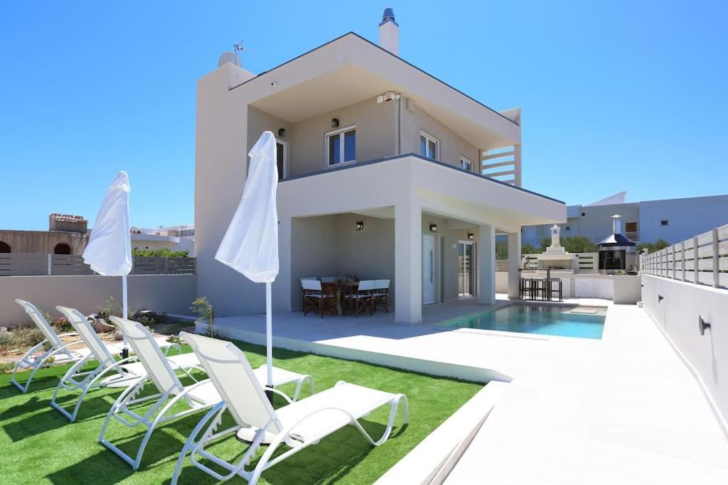 Villa Constantino With Heated Pool Kato Gouves Екстериор снимка